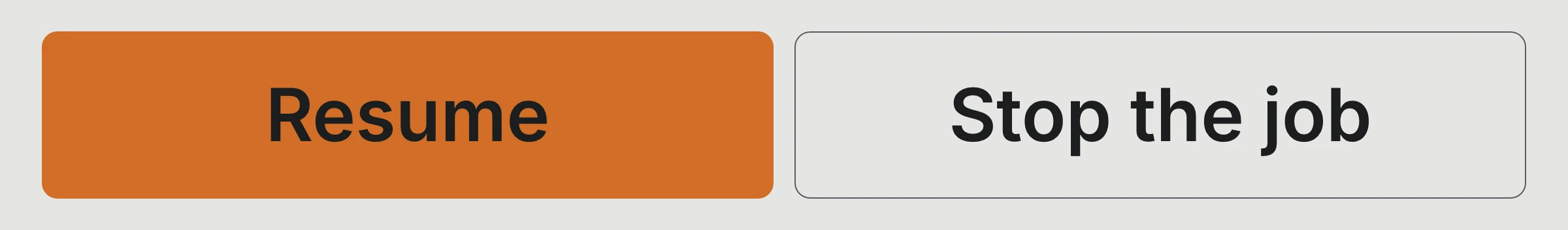 One colour for the thing to press