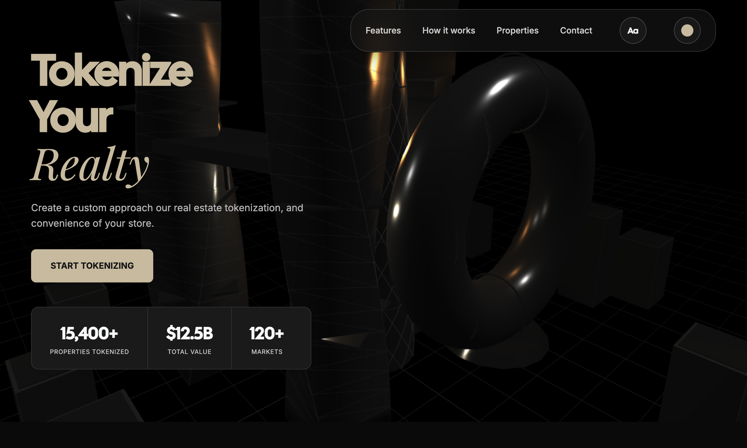 Asset Haus hero — Tokenize Your Realty