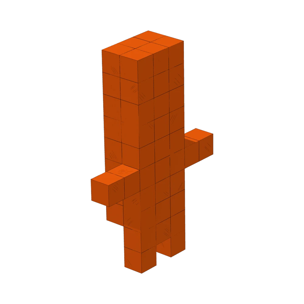 Cubie Moai template