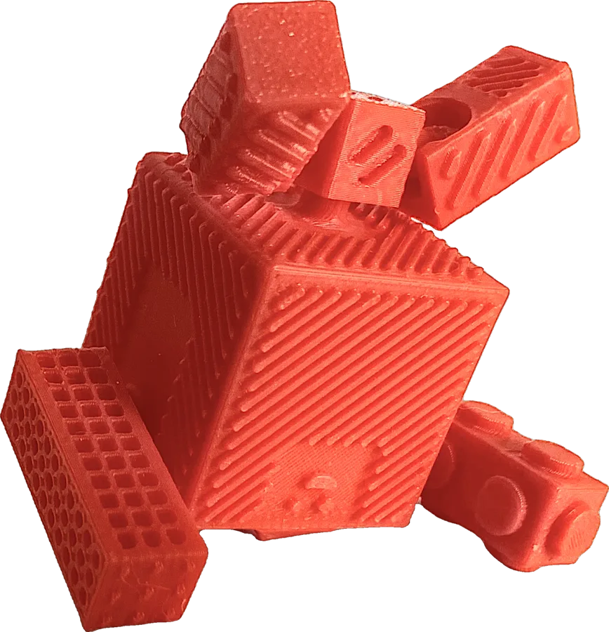 Cubie printed toy