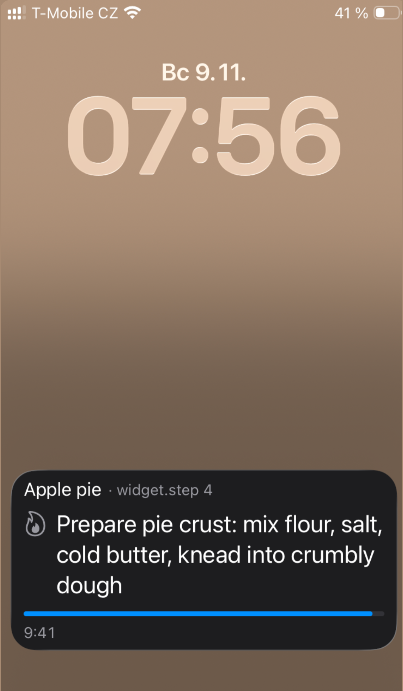 A Lock Screen at 07:56 with a Helpun live activity widget