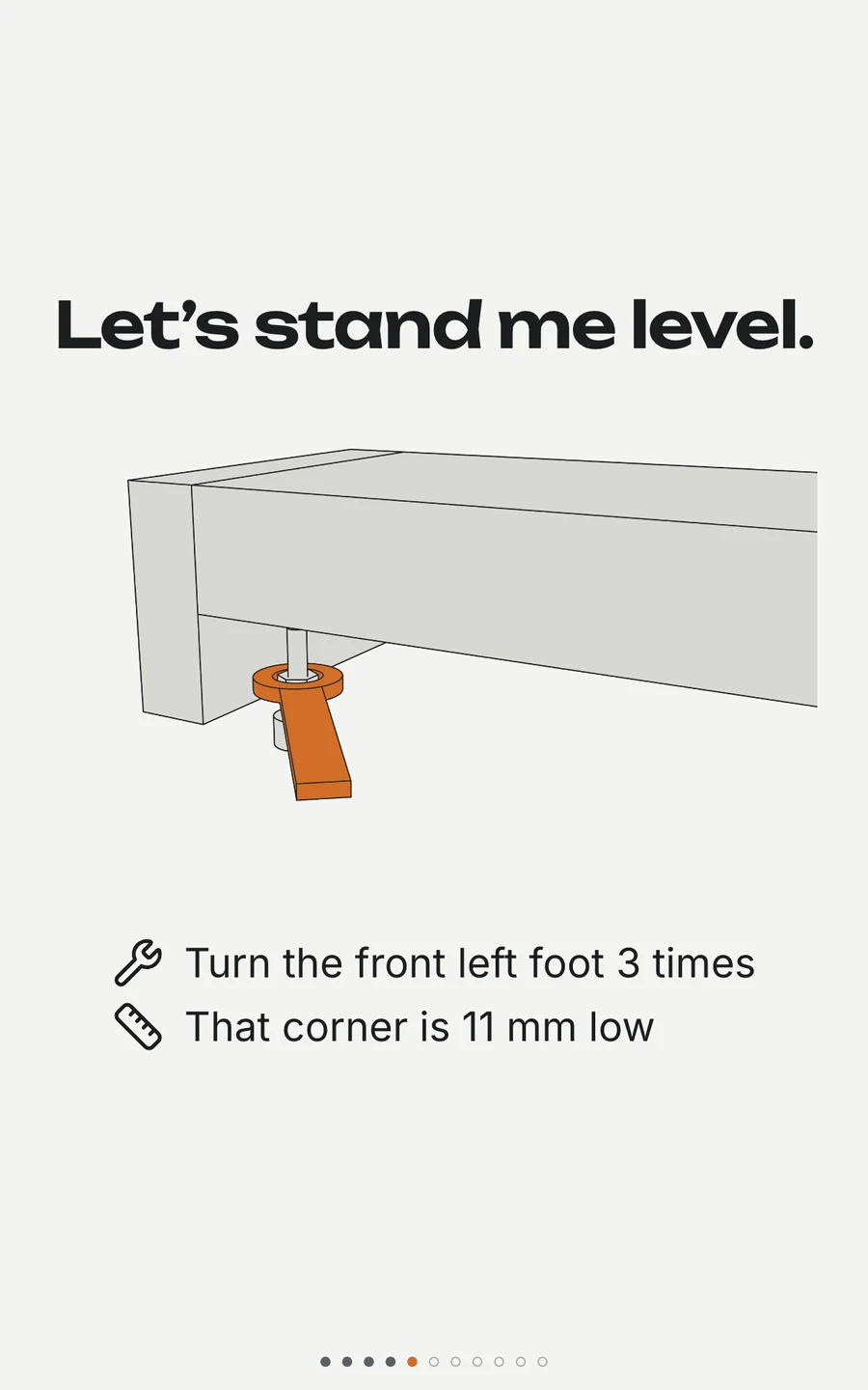 Let’s stand me level.