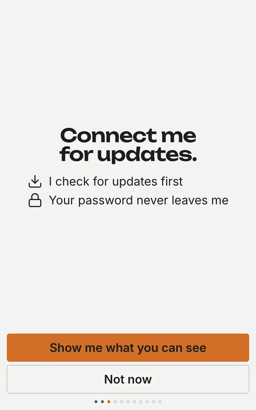 Connect me for updates.