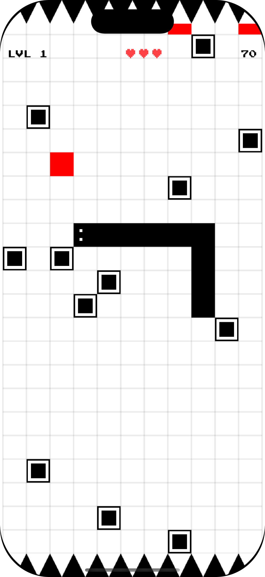 Snake Runner gameplay screen