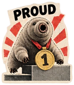 Tardigrade sticker: Proud