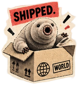 Tardigrade sticker: Shipped.