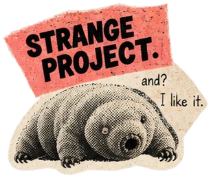 Tardigrade sticker: Strange project. And? I like it.
